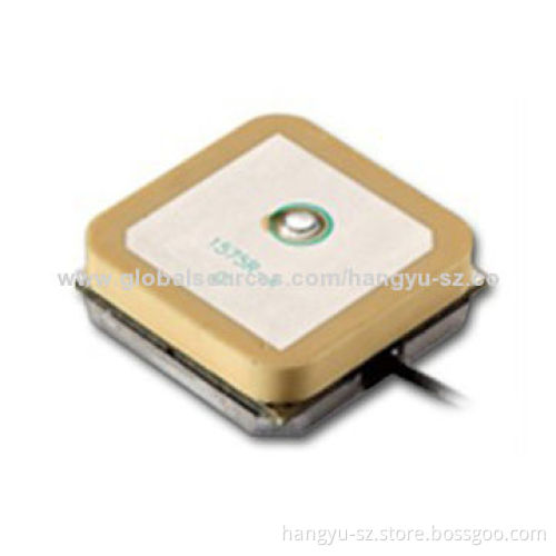 Built-in GPS Antenna with 20MHz Bandwidth and UFL Connector, Measures 25 x 25 x 4mm